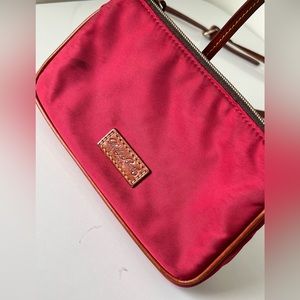 Dooney & Bourke Red Lightweight Handy Small Nylon Crossbody Bag